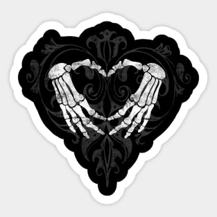 SKELETON HEART BAROQUE Sticker